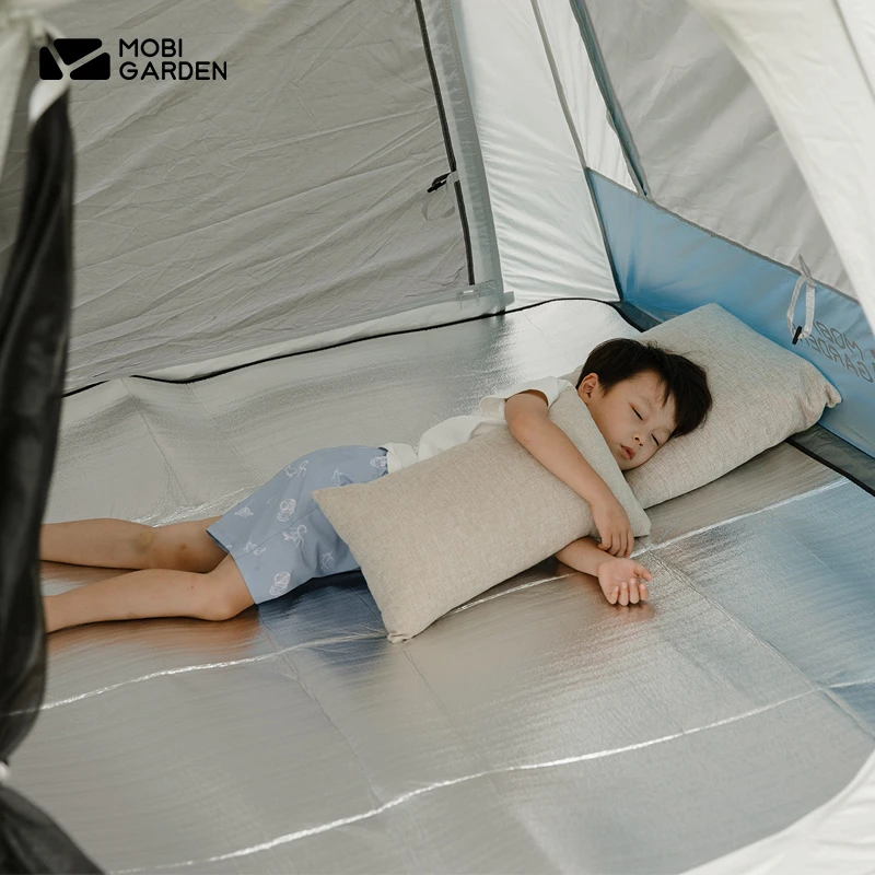 防潮垫 户外防潮帐篷垫子便携加厚野餐垫双面铝膜爬行沙滩垫 铝膜垫 商品