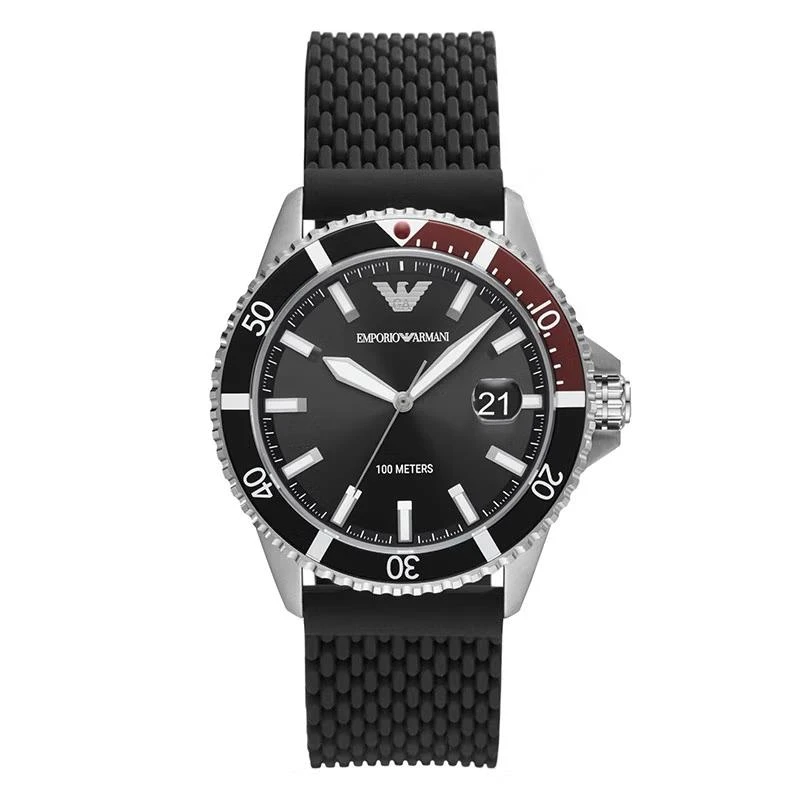 商品[国内直发] Emporio Armani|Armani阿玛尼旗舰店官网手表男 硅胶防水潮流时尚石英表男AR11341,价格¥1142,第1张图片