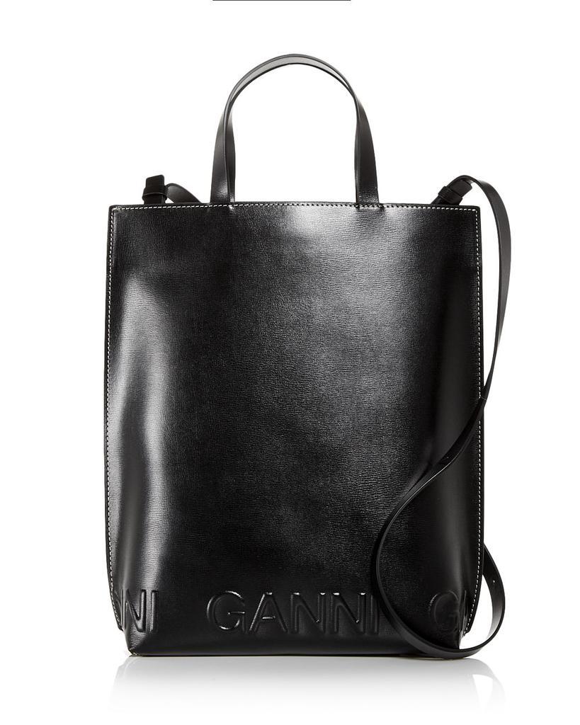 商品Ganni|GANNI Banner Recycled Leather Medium Tote,价格¥1961,第1张图片