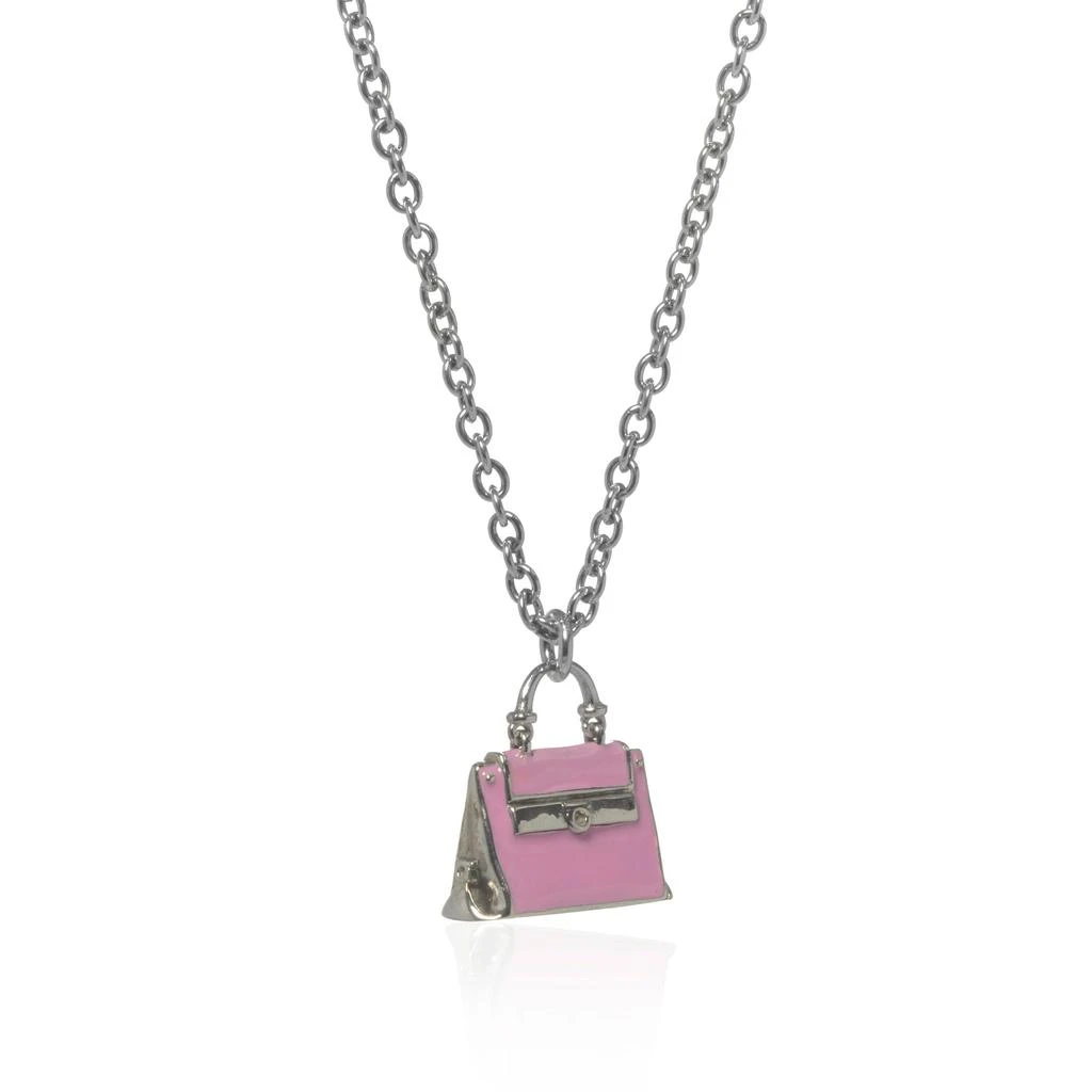 商品Salvatore Ferragamo|Salvatore Ferragamo Charms Sterling Silver And EnAmel Pendant Necklace 705121,价格¥495,第1张图片