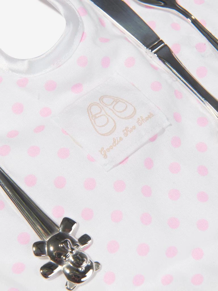 商品English Trousseau|English Trousseau Baby Girls Silver Plated Cutlery Set With Bib,价格¥234,第3张图片详细描述