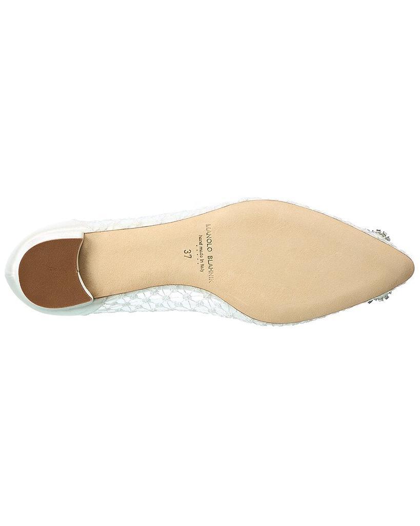 商品Manolo Blahnik|Manolo Blahnik Hangisi Lace Flat,价格¥7128,第1张图片