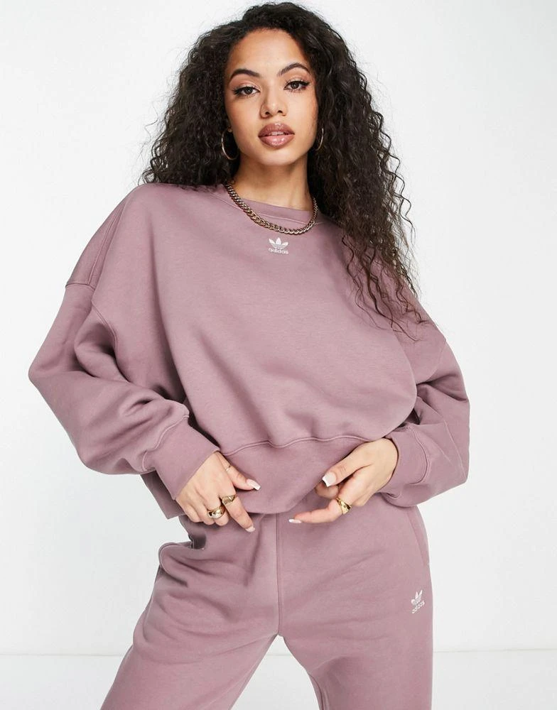 商品Adidas|adidas Originals Essentials sweatshirt in mauve,价格¥385,第4张图片详细描述