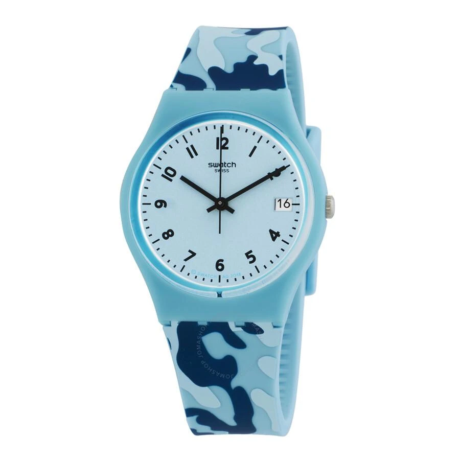 商品Swatch|Camoublue Quartz Blue Dial Unisex Watch GS402,价格¥409,第1张图片