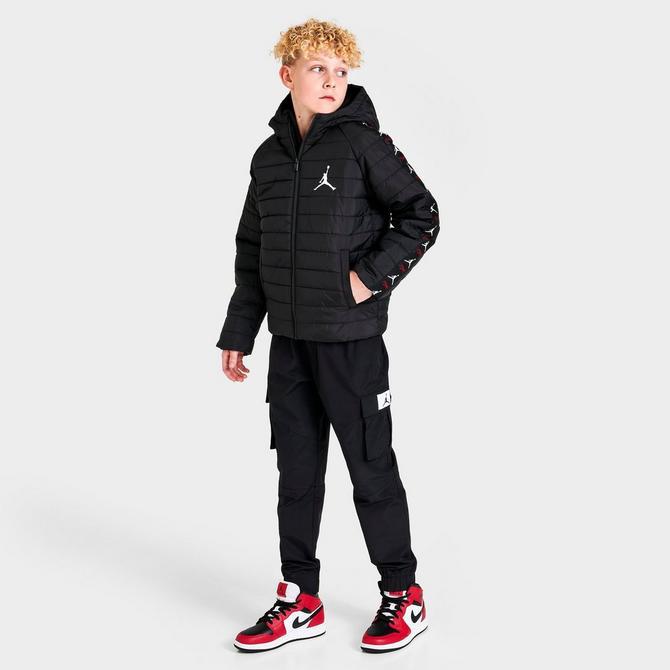 Kids' Jordan Jumpman Taped Puffer Jacket商品第2张图片规格展示