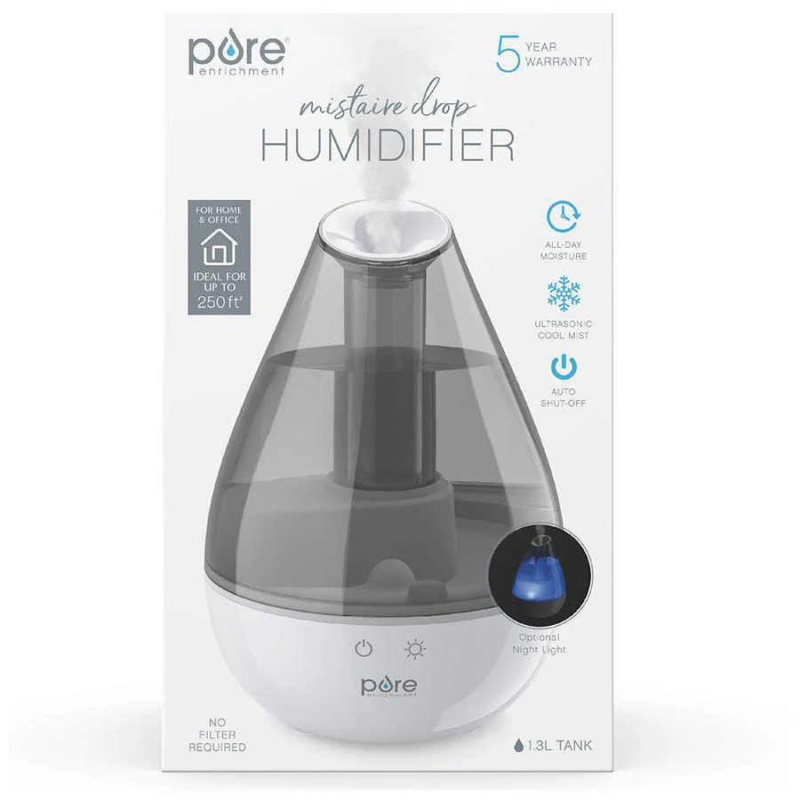 商品Pure Enrichment|Mistaire Drop Ultrasonic Cool Mist Humidifier,价格¥223,第1张图片