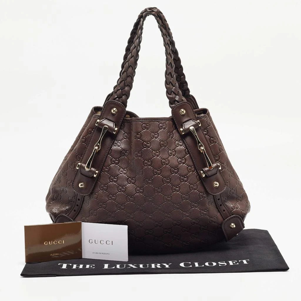 Gucci Dark Brown Guccissima Leather Small Pelham Shoulder Bag 商品
