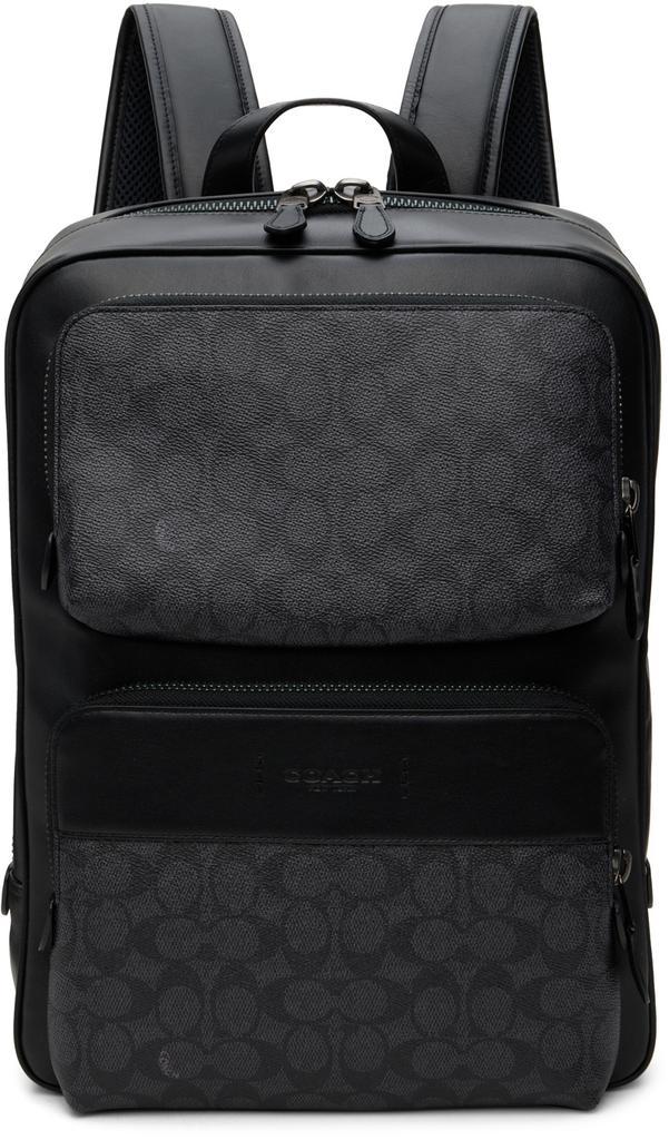 商品Coach|Black Gotham Backpack,价格¥3576,第1张图片