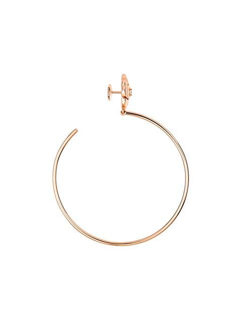 Bouton De Camélia Extrait De Camélia Hoop Earrings商品第2张图片规格展示