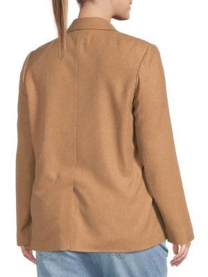 商品Vince|​Flannel Tie Front Blazer,价格¥1103,第2张图片详细描述