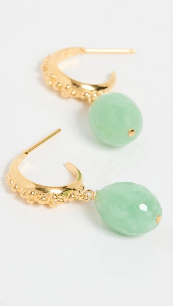 商品Chan Luu|Chan Luu Chrysoprase 圈式耳环,价格¥537,第2张图片详细描述