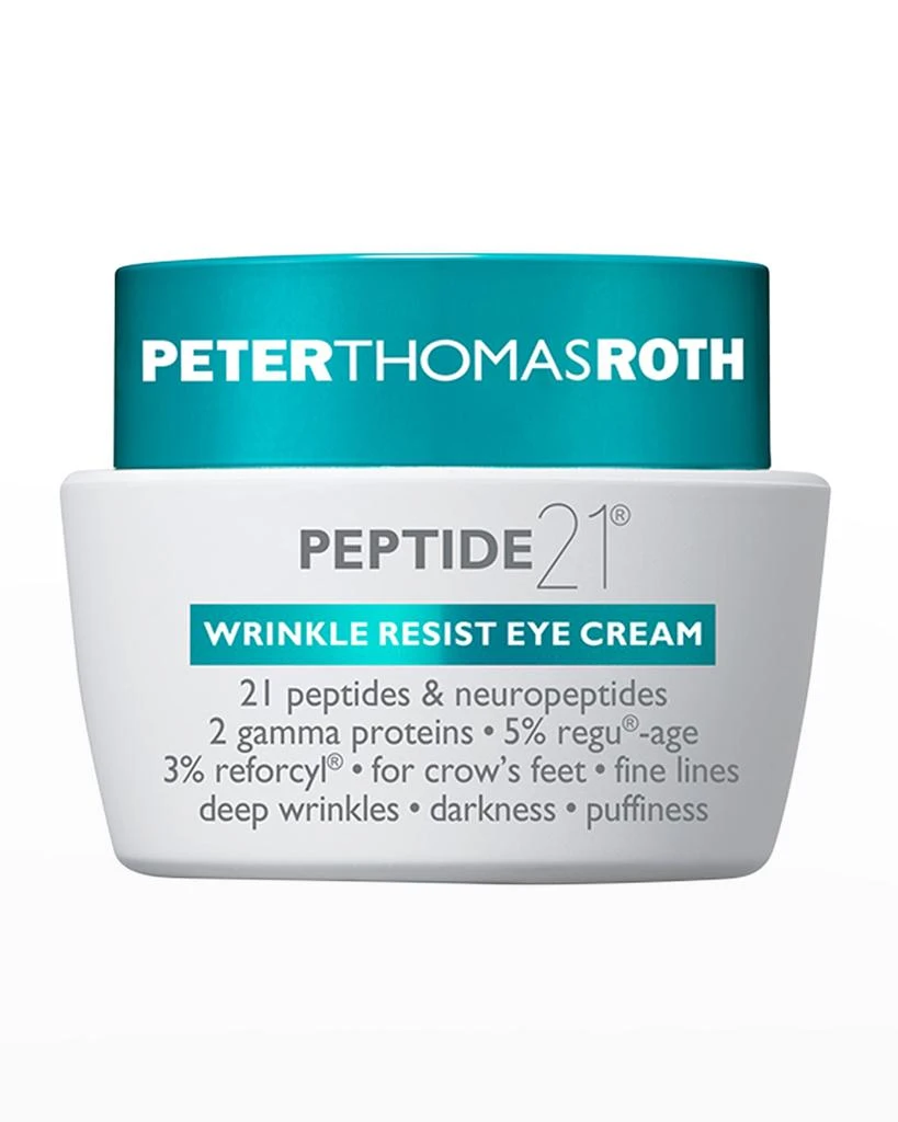 商品Peter Thomas Roth|Peptide 21 Wrinkle Resist Eye Cream, 0.5 oz.,价格¥586,第1张图片