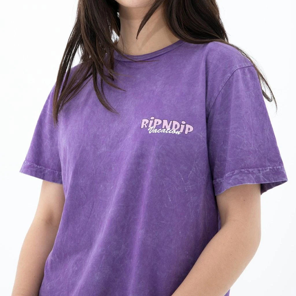商品RIPNDIP|Ripndip Vacay Tee (Purple Mineral Wash),价格¥152,第2张图片详细描述