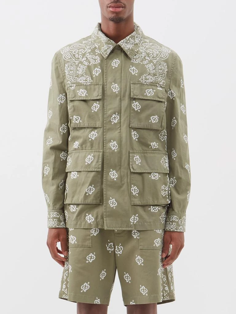 商品AMIRI|M-65 bandana-print cotton-canvas jacket,价格¥7792,第1张图片