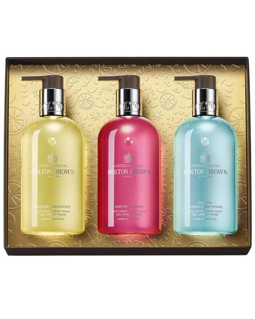 商品Molton Brown|Molton Brown London Unisex Hand Wash Trio Gift Set,价格¥527,第1张图片