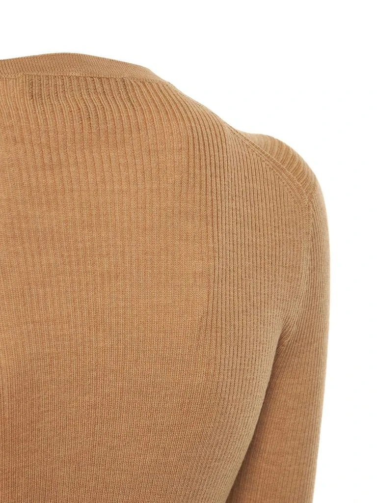 商品ROCHAS|Logo Rib Knit Wool Top,价格¥1812,第4张图片详细描述