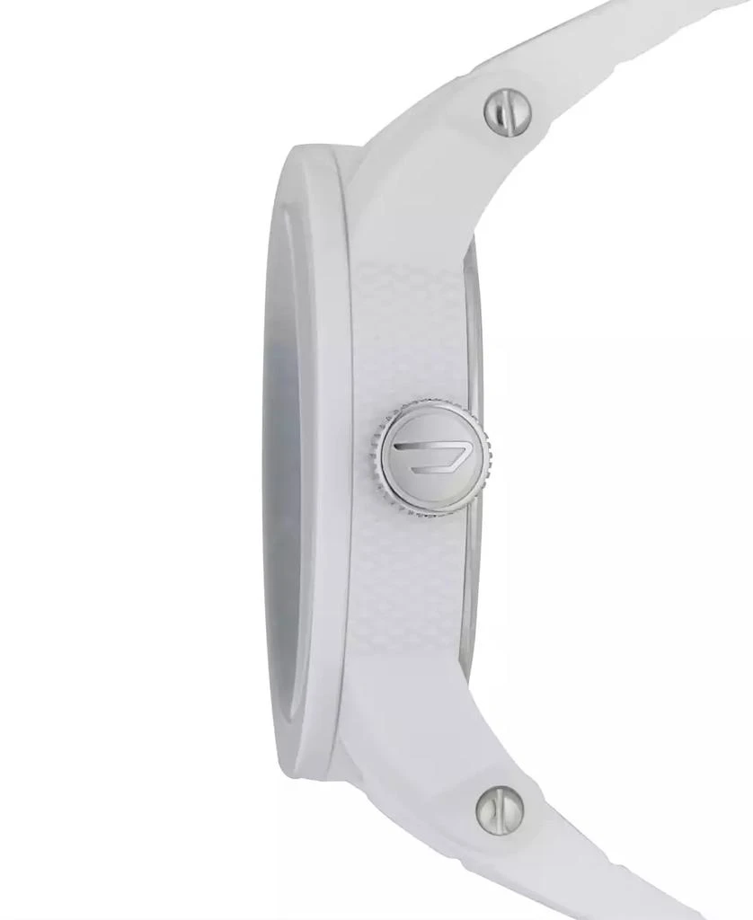 商品Diesel|Men's White Silicone Strap Watch 44mm DZ1436,价格¥963,第2张图片详细描述