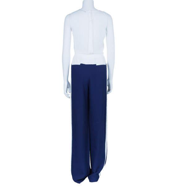 Prabal Gurung Navy Tuxedo Wide Leg Pants M商品第3张图片规格展示