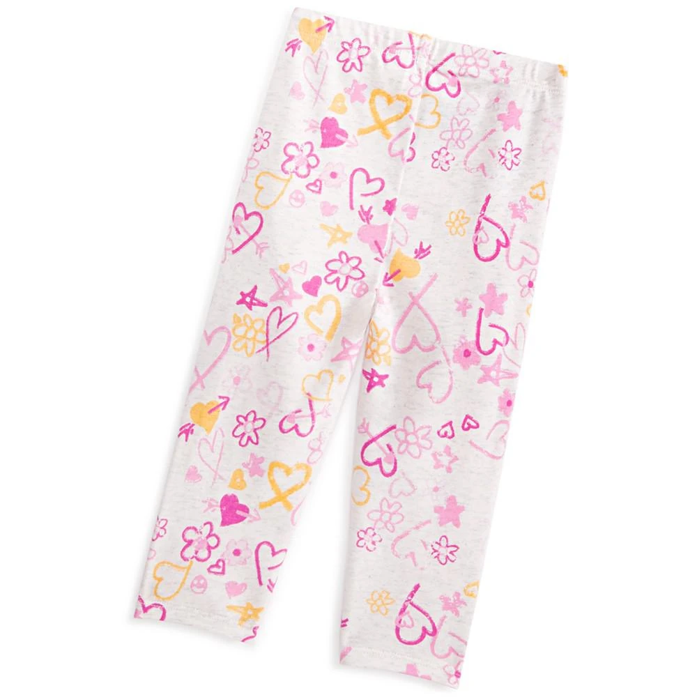 商品First Impressions|Baby Girls Heart-Print Leggings, Created for Macy's,价格¥30,第2张图片详细描述