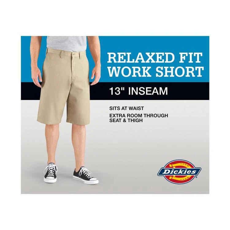 商品DICKIES|Men's Flex 13" Relaxed-Fit Twill Work Shorts,价格¥138,第3张图片详细描述