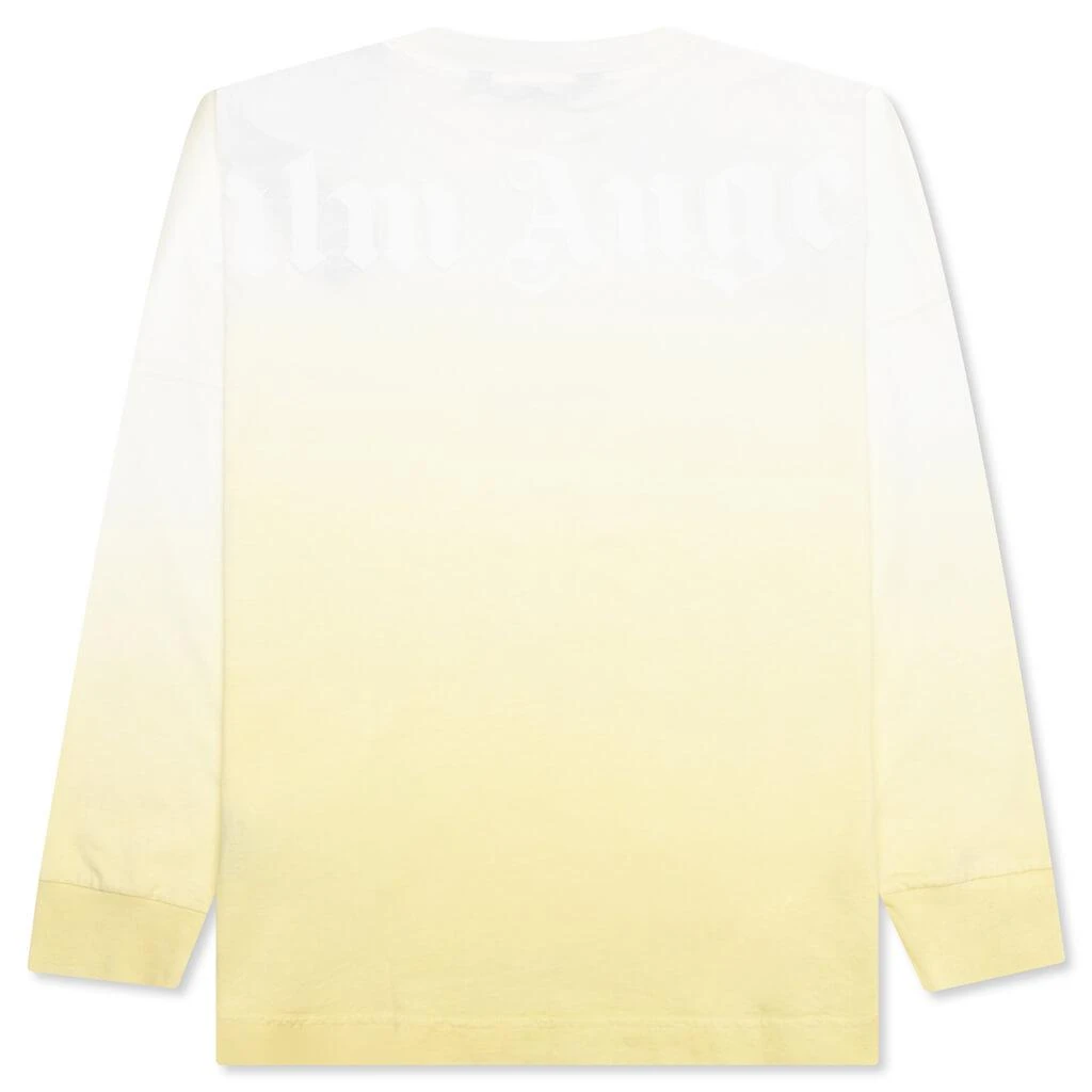 商品Palm Angels|Gradient Overlogo L/S Tee - Yellow/White,价格¥1845,第2张图片详细描述