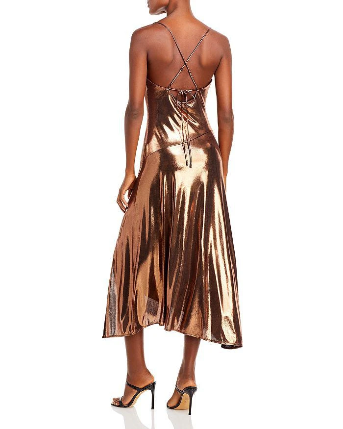 商品ASTR|Gaia Metallic Lamé Slip Dress,价格¥222,第2张图片详细描述