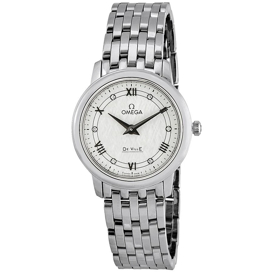 商品Omega|De Ville Prestige White Silvery Diamond Dial Ladies Watch 424.10.27.60.52.002,价格¥18026,第1张图片