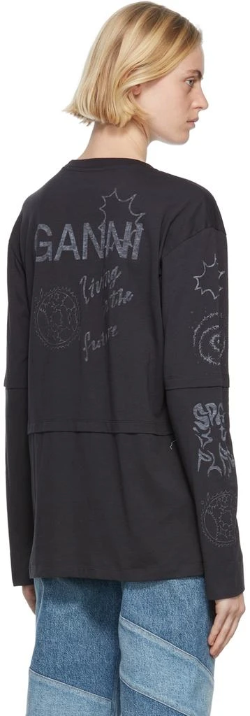 商品Ganni|Black Space Graphic T-Shirt,价格¥730,第3张图片详细描述