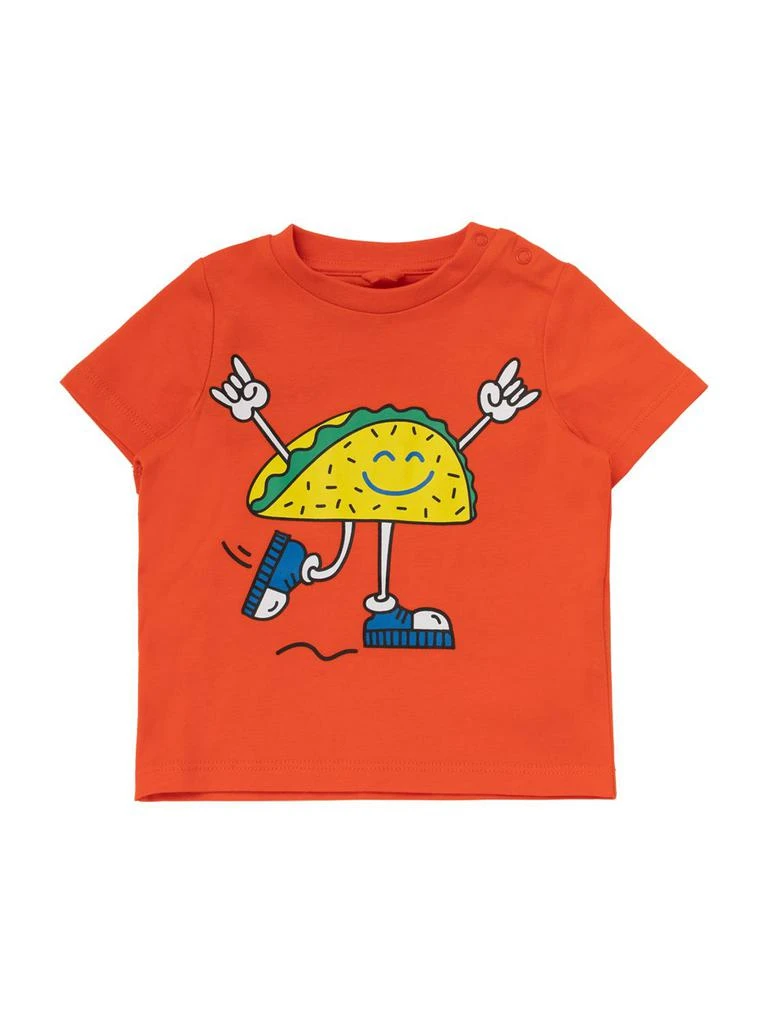 商品Stella McCartney|Taco Print Organic Cotton T-shirt,价格¥283,第1张图片