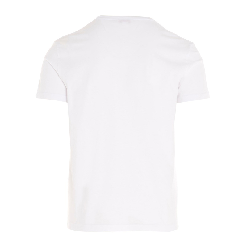 Alexander McQueen 亚历山大·麦昆 男士白色印花短袖T恤 622104-QPZ57-0900商品第4张图片规格展示