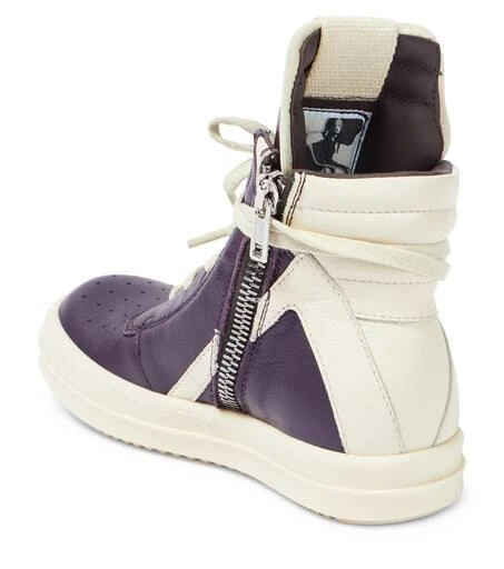 商品Rick Owens|Geobasket leather high-top sneakers,价格¥3294,第3张图片详细描述