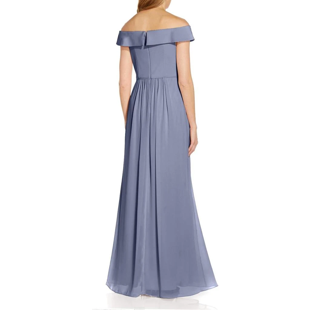 商品Adrianna Papell|Adrianna Papell Womens Chiffon Off-The-Shoulders Evening Dress,价格¥139,第5张图片详细描述