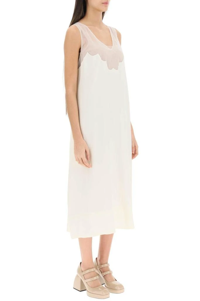 商品Simone Rocha|MIDI DRESS WITH TULLE NECKLINE,价格¥2831,第3张图片详细描述