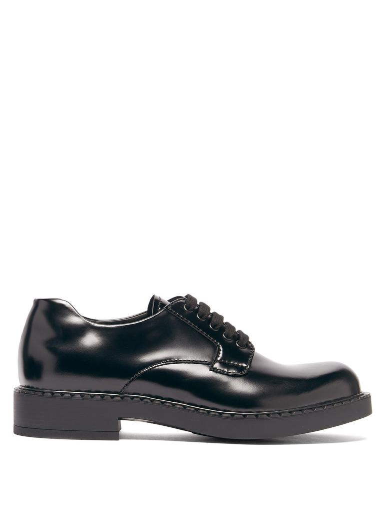 Platform-sole leather Derby shoes商品第1张图片规格展示