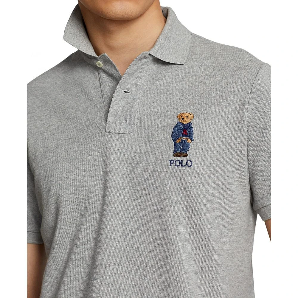 商品Ralph Lauren|Men's Classic-Fit Polo Bear Mesh Polo Shirt,价格¥569,第3张图片详细描述