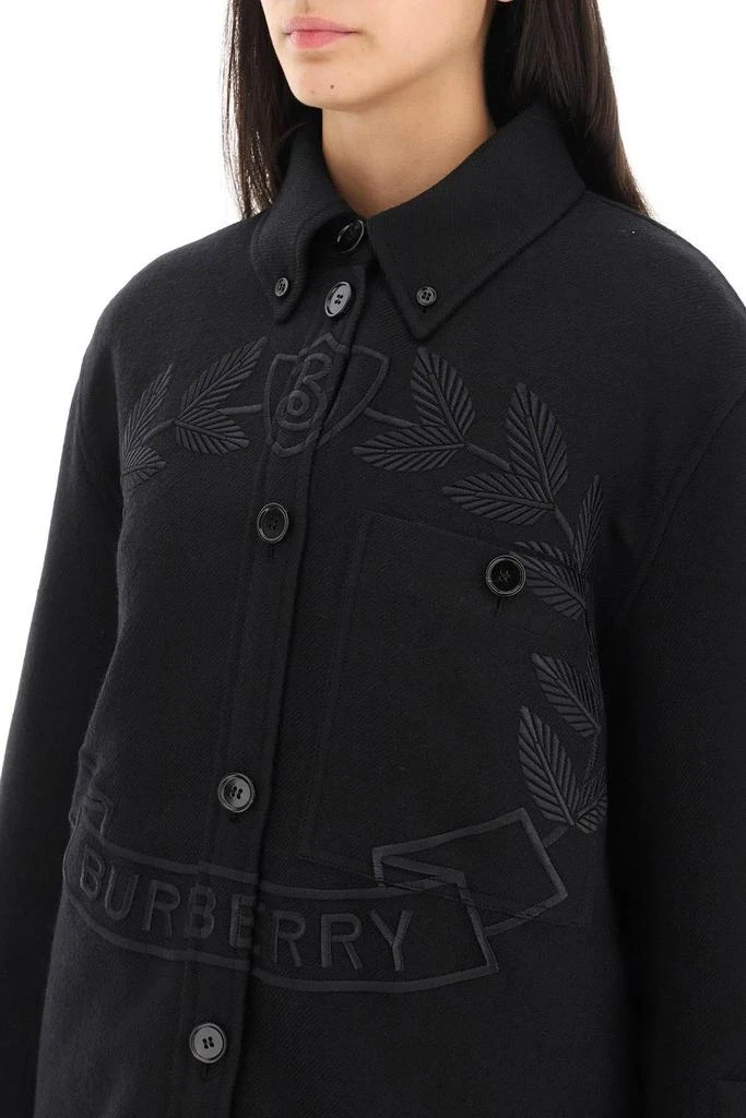 商品Burberry|CREST EMBROIDERED LAYERED JACKET,价格¥8636,第5张图片详细描述