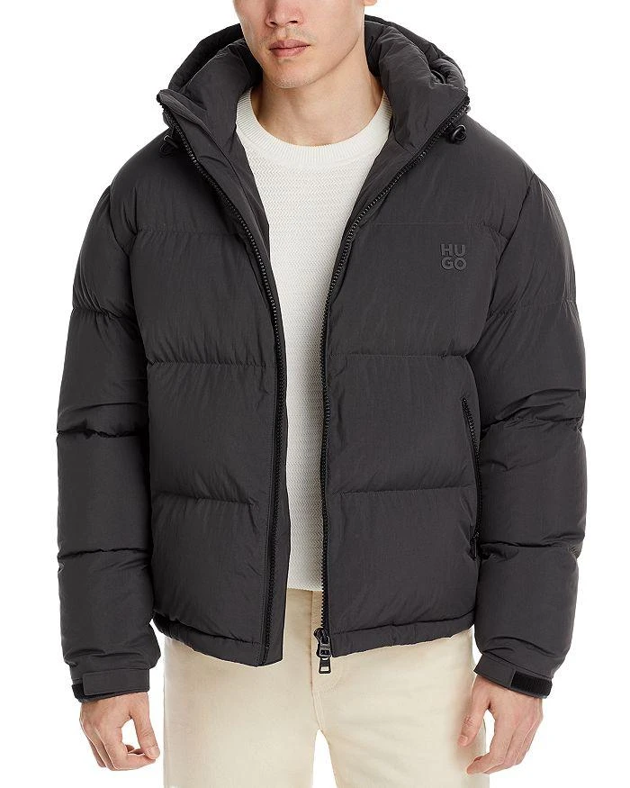 商品Hugo Boss|Bironto Hooded Water Repellent Down Puffer Jacket,价格¥1693,第1张图片