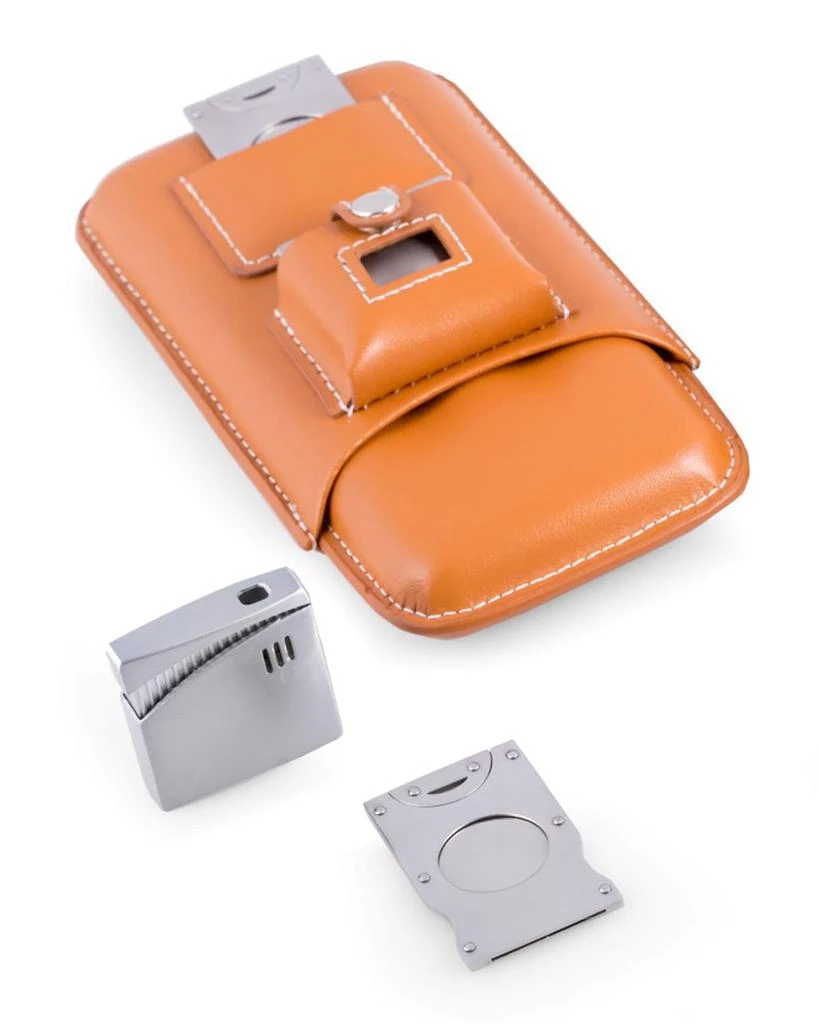 商品Bey-Berk|Cigar Accessory Set with Leather Case,价格¥910,第1张图片