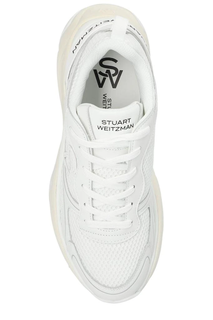 商品Stuart Weitzman|Stuart Weitzman Logo Patch Mesh Trainer Sneakers,价格¥1495,第4张图片详细描述