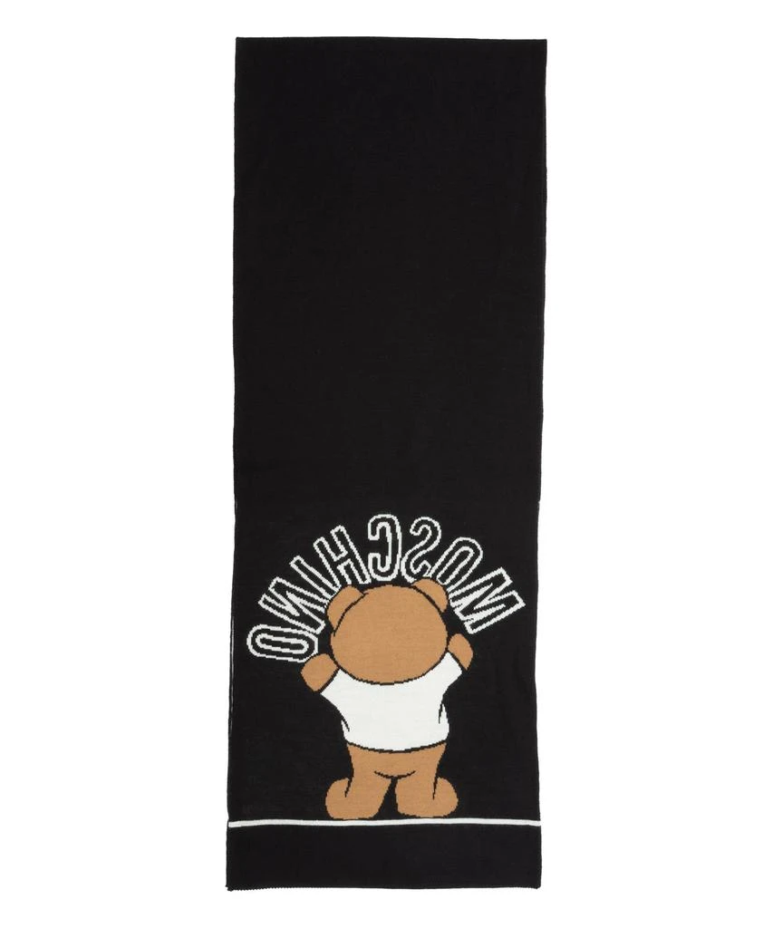 商品Moschino|Moschino Teddy Bear Wool Wool Scarf,价格¥969,第4张图片详细描述