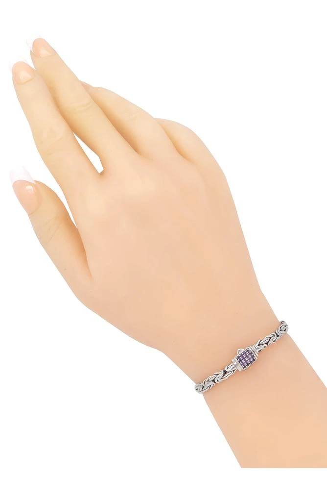 商品DEVATA|Sterling Silver Semiprecious Stone Chain Bracelet,价格¥899,第3张图片详细描述