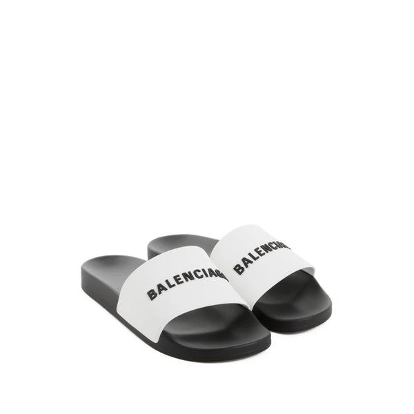 商品Balenciaga|Claquettes avec logo imprimé,价格¥2334,第1张图片