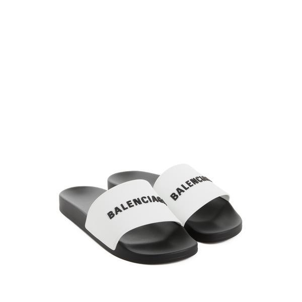 商品Balenciaga|Claquettes avec logo imprimé,价格¥2317,第1张图片