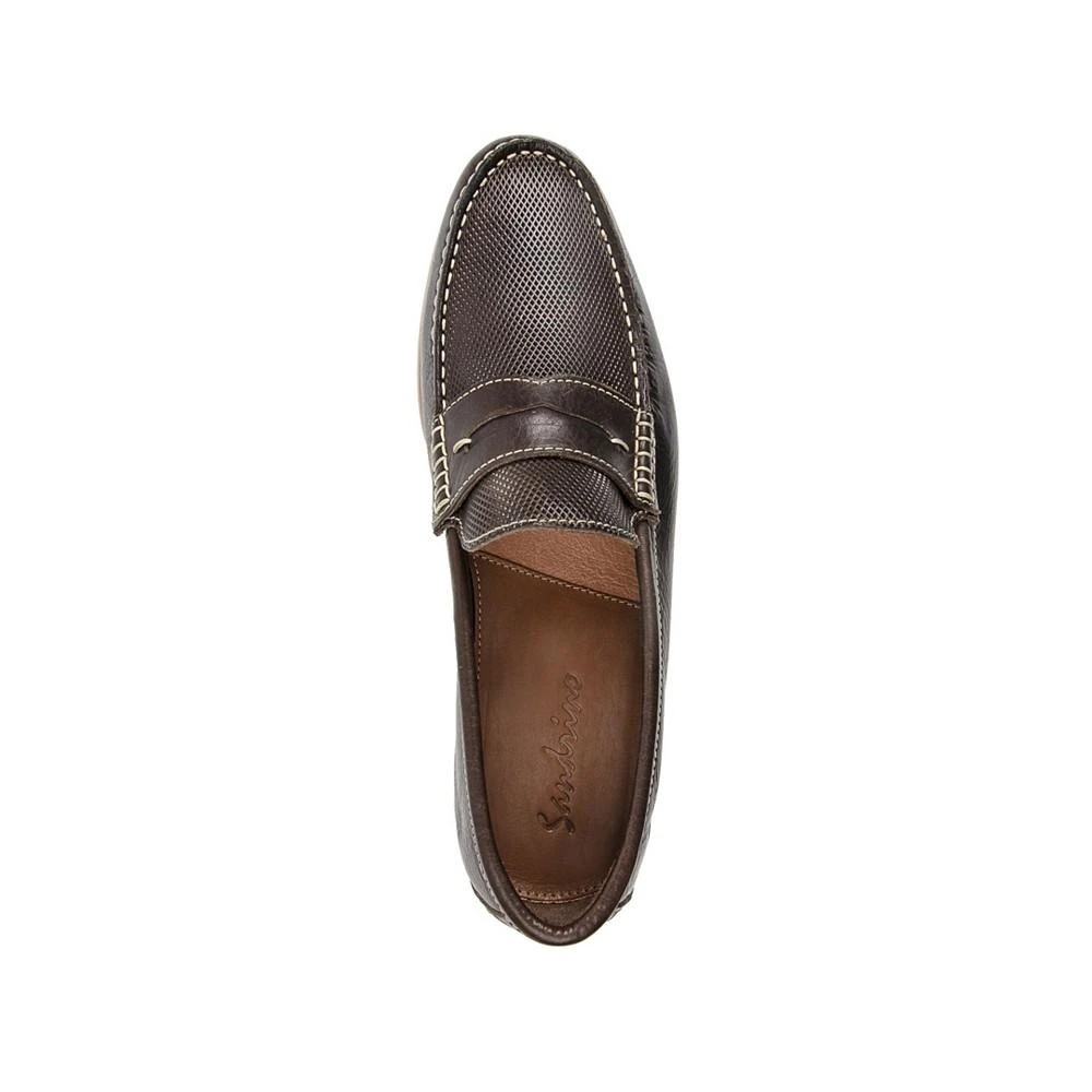 商品Sandro Moscoloni|Men's Moc Toe Penny Strap with Textured Vamp,价格¥1310,第4张图片详细描述