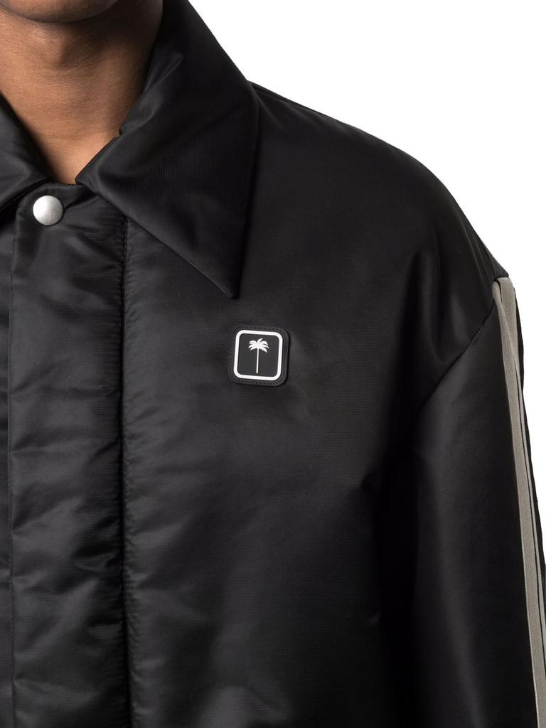 Palm Angels Men's  Black Polyamide Outerwear Jacket商品第4张图片规格展示