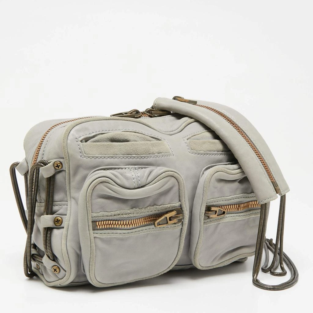 商品[二手商品] Alexander Wang|Alexander Wang Grey Leather and Suede Brenda Shoulder Bag,价格¥997,第3张图片详细描述