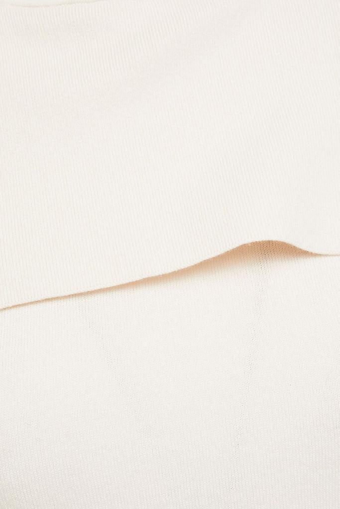 商品Zimmermann|Draped cotton-blend turtleneck top,价格¥1504,第6张图片详细描述