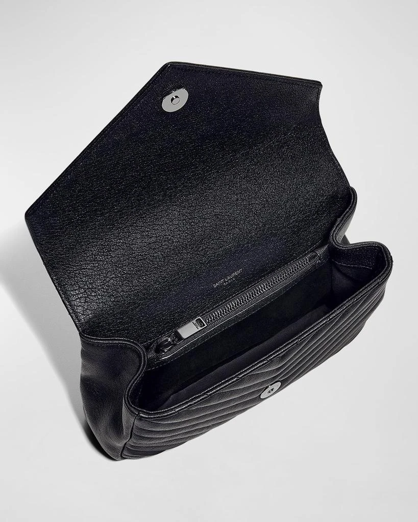 商品Yves Saint Laurent|College Medium Flap YSL Shoulder Bag in Quilted Leather,价格¥21380,第3张图片详细描述