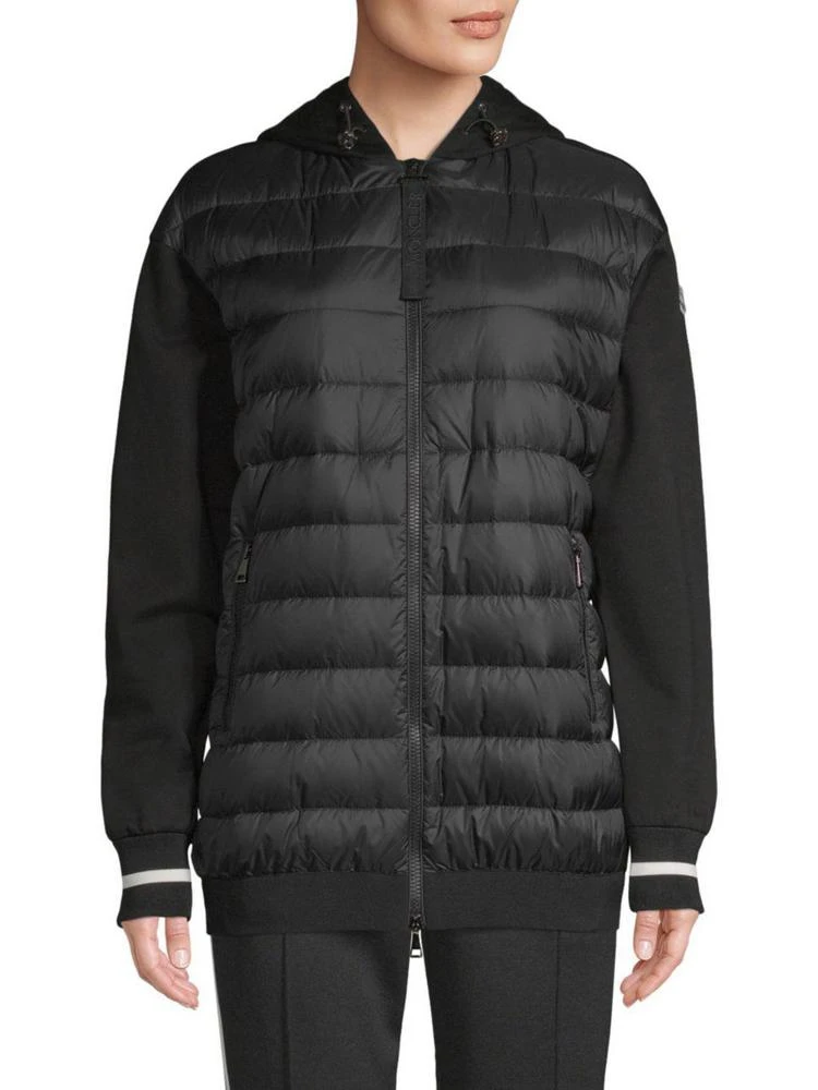 商品Moncler|Moncler - Maglia Mixed Media Hooded Bomber,价格¥8488,第2张图片详细描述