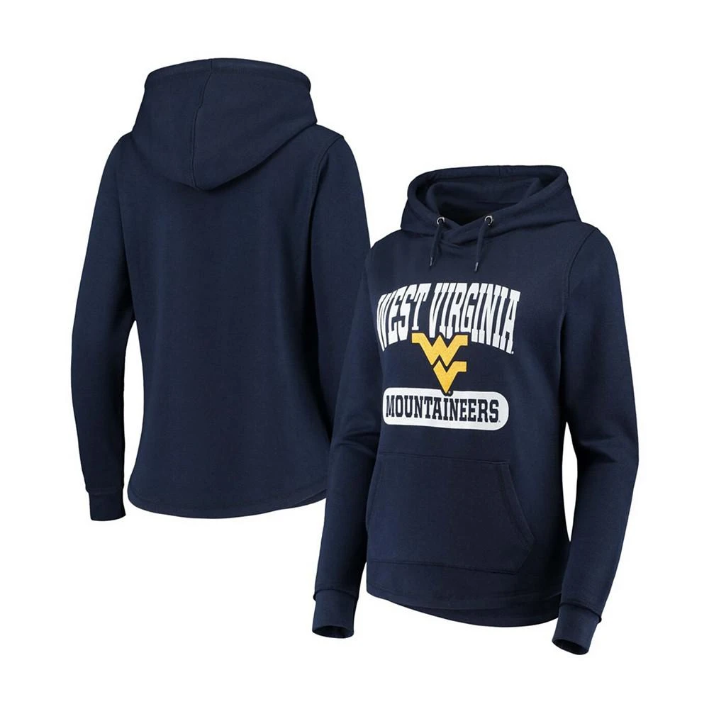 商品Colosseum|Women's Navy West Virginia Mountaineers Core Crossover Pillbox Pullover Hoodie,价格¥373,第1张图片